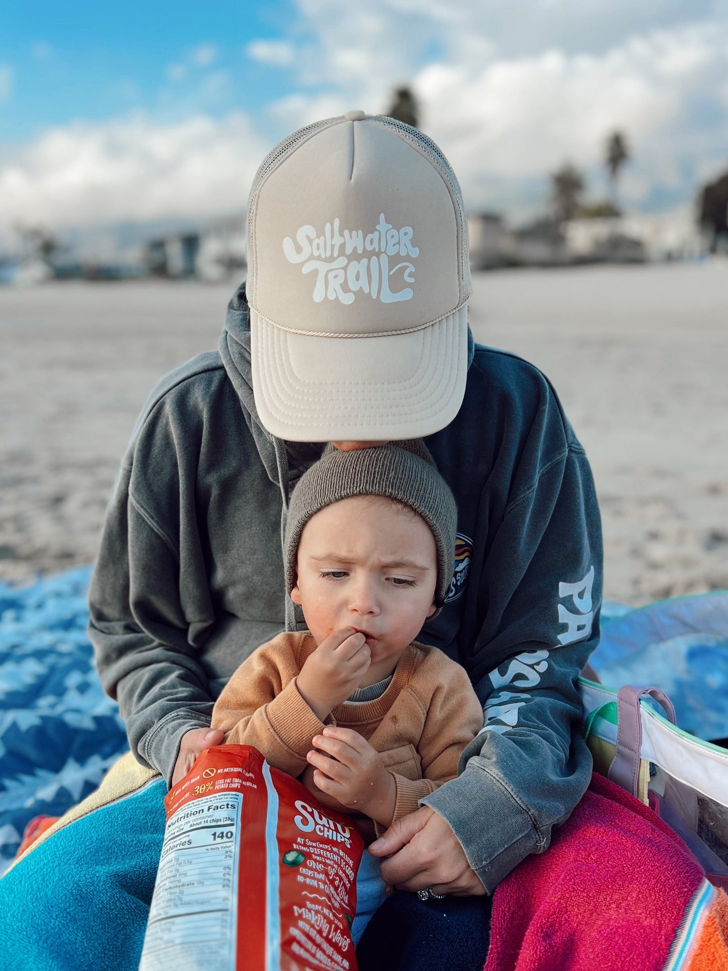 Beach trucker hat